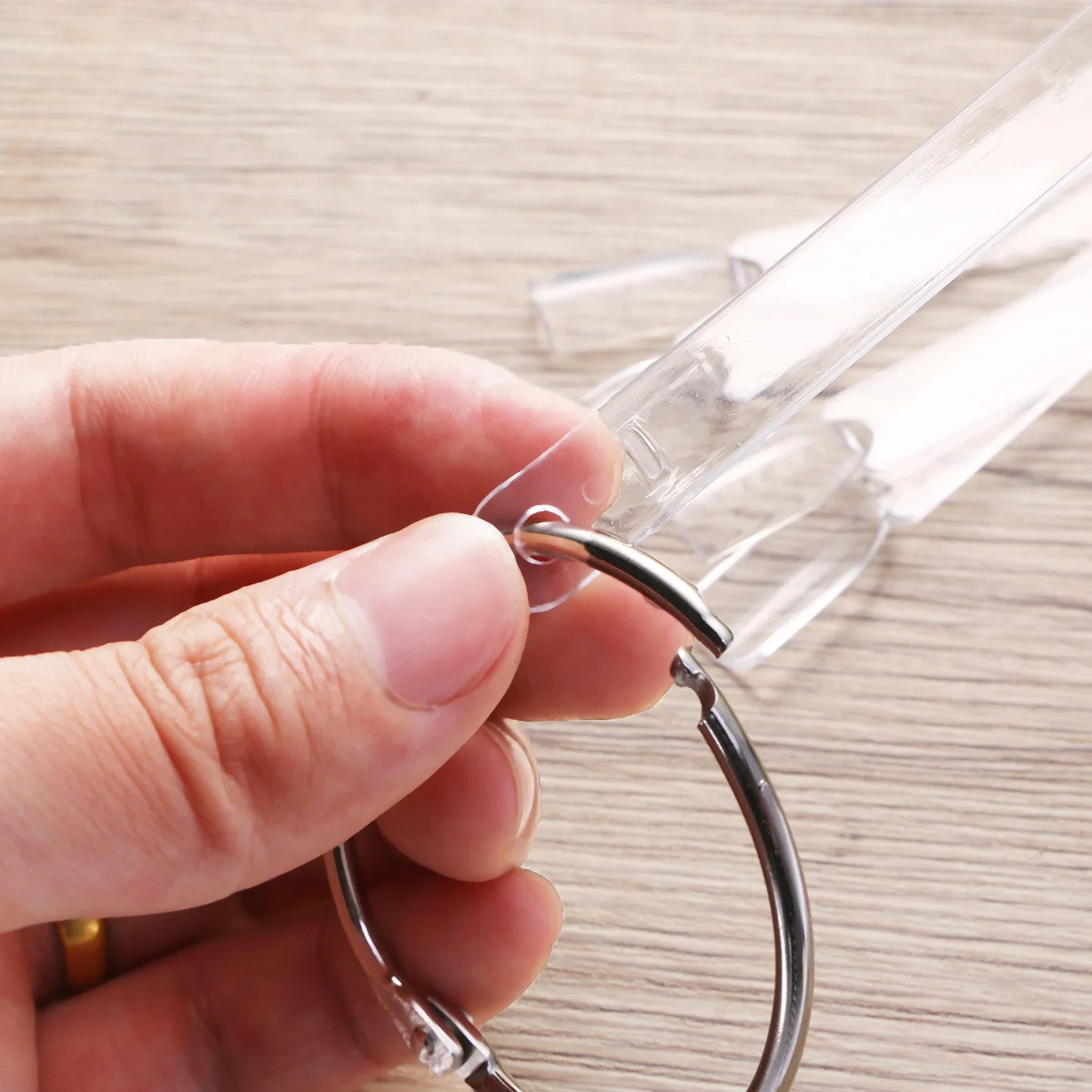 Estante para palos de uñas, 50 Uds., fácil de regalar, para extensión de Gel, uñas francesas, Idea de regalo, soporte de exhibición para puntas de uñas