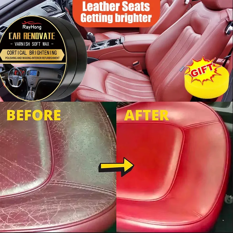 كريم تنظيف الزيت لصيانة العناية بالجلد متعدد الوظائف للسيارة الداخلية مقعد جلدي حقيبة أريكة أحذية سترة العناية تلميع/v