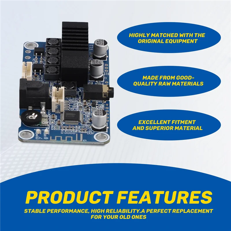 

-A20Z TPA3116 Bluetooth 5,0 Стереоусилитель мощности Стерео 2X50 Вт 3,5 мм Вход Поддержка настройки DSP Настройка DC12V-24V Прочный