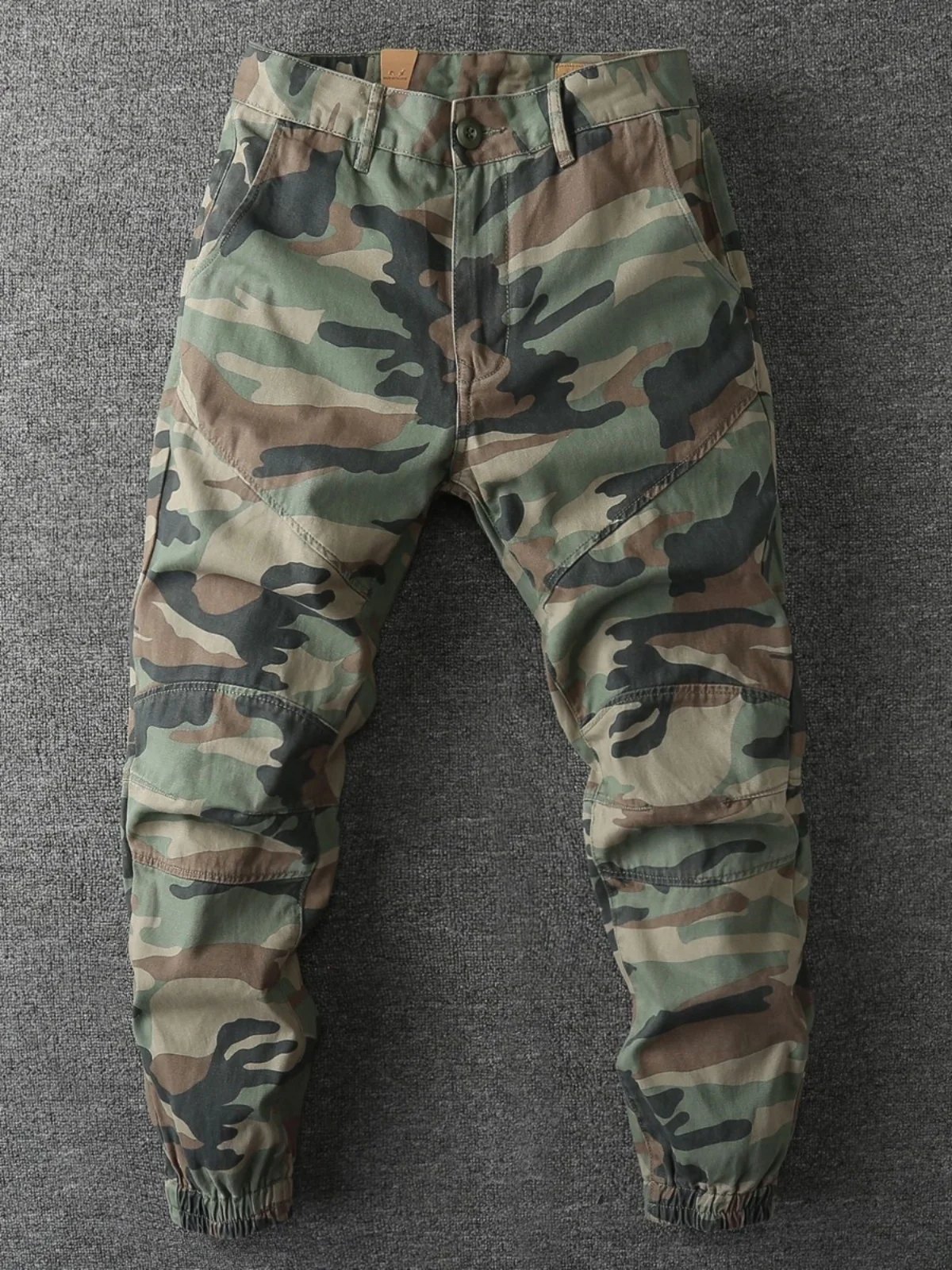 

Summer Thin Loose Large Size Outdoor Camouflage Pants Multiple kets Workwear Trousers Men's Cuffed Slim Fit Casual Pants