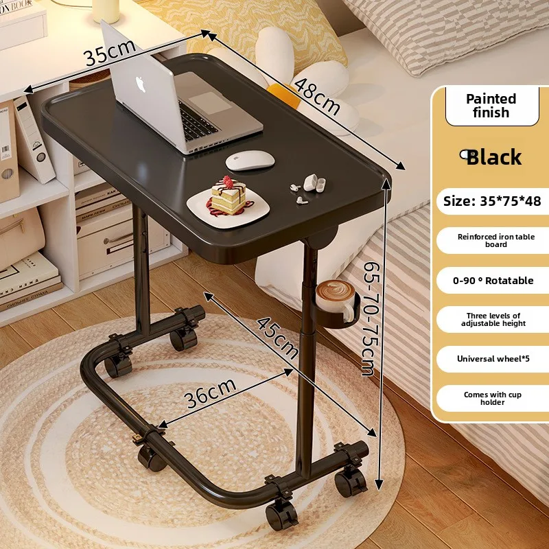 

Minimalist Movable lifting bedside table, home sofa side few, notebook computer table, folding small table, desk