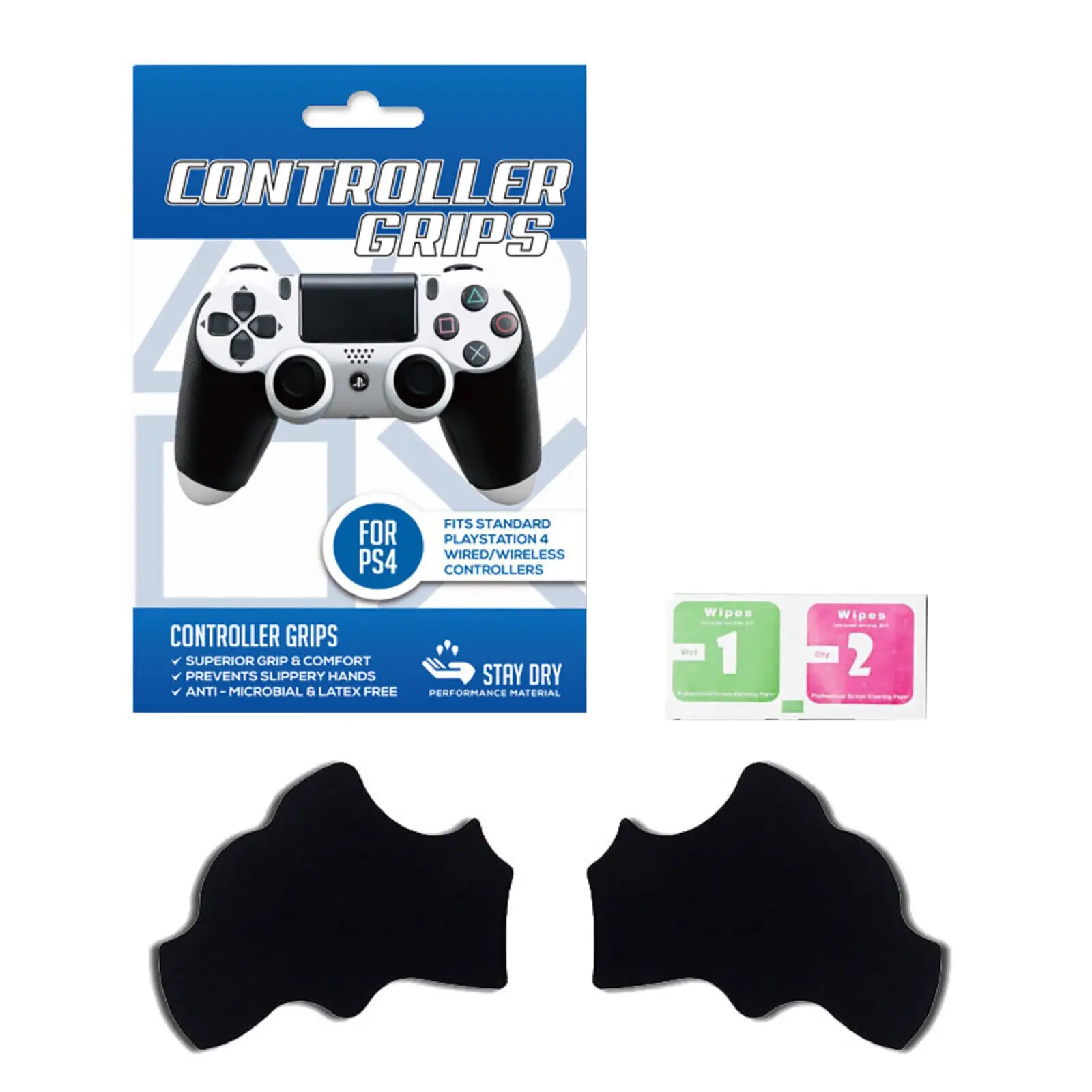 2pcs/set Protective Sticker Handle Anti Slip Decal Game Accessories Fit For PS4 Controller Grip Gaming Handle Sticker Protector