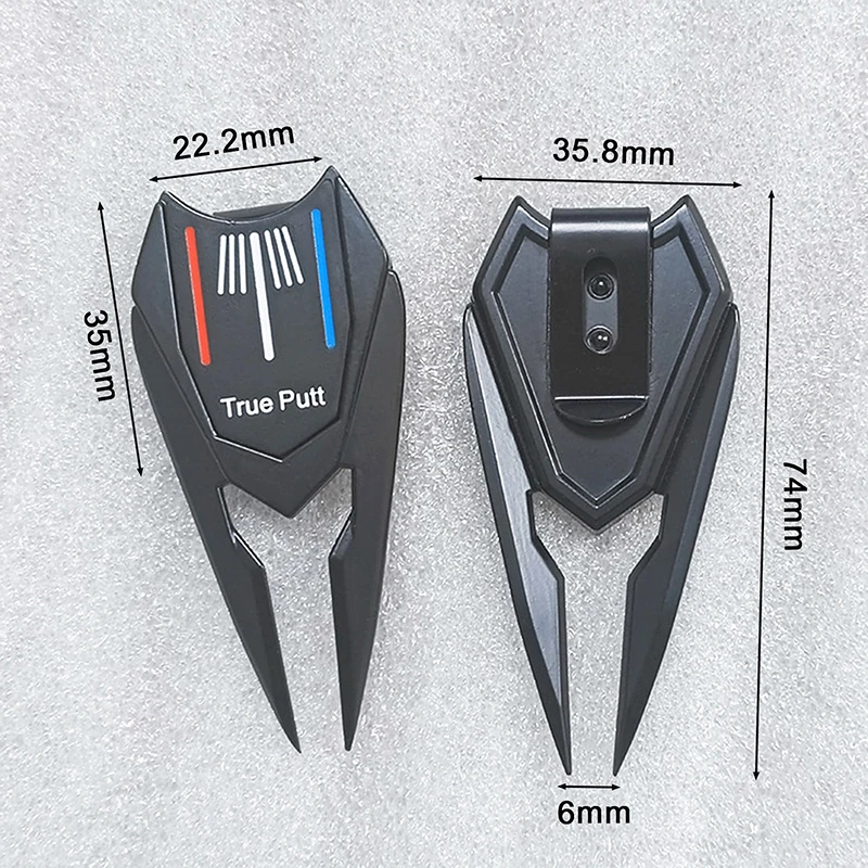 Marqueur de balle de golf magnétique à trois lignes, machine de réparation de poteaux, marqueurs de balle de visée, cadeau de jeux de balle de golf,