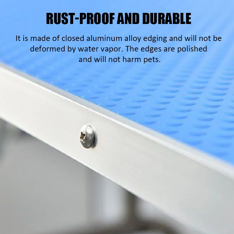 Foldable Large Adjustable Dog Grooming Table Arm with Loop and Post Dog Bathing Shearing Operating Table Cat Grooming Restraint