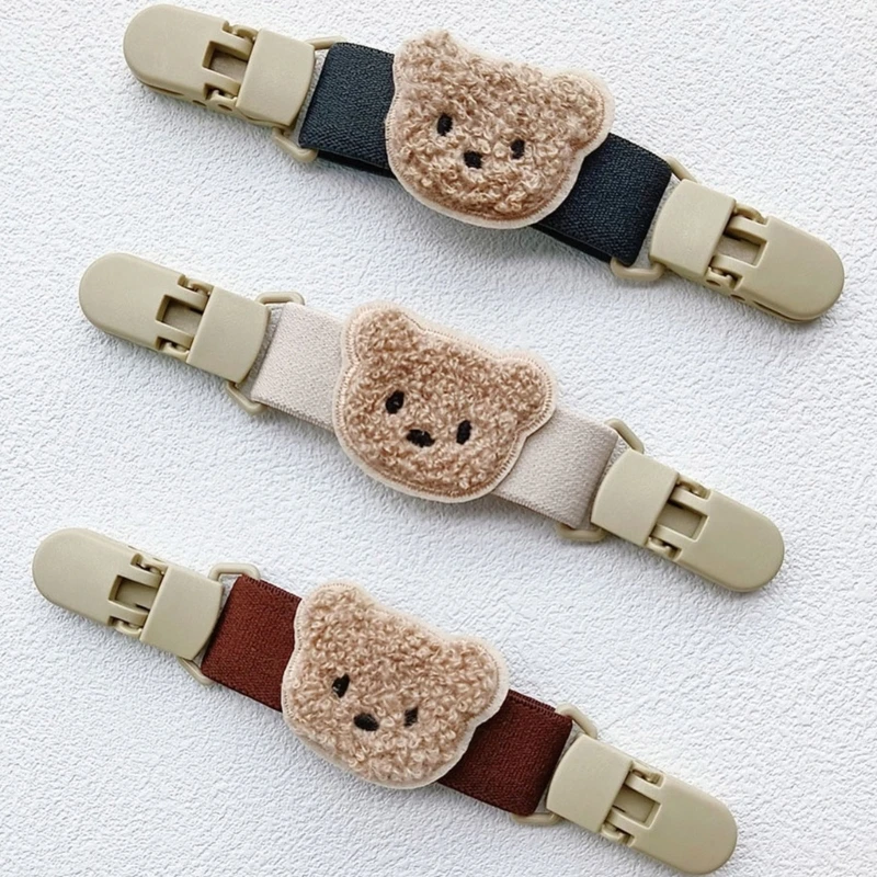 New Plush Bear Baby Suspender Pants Anti-drop Strap Clip Non-slip Elastic Baby Skirt Shoulder Sling Fixable Backpack Braces