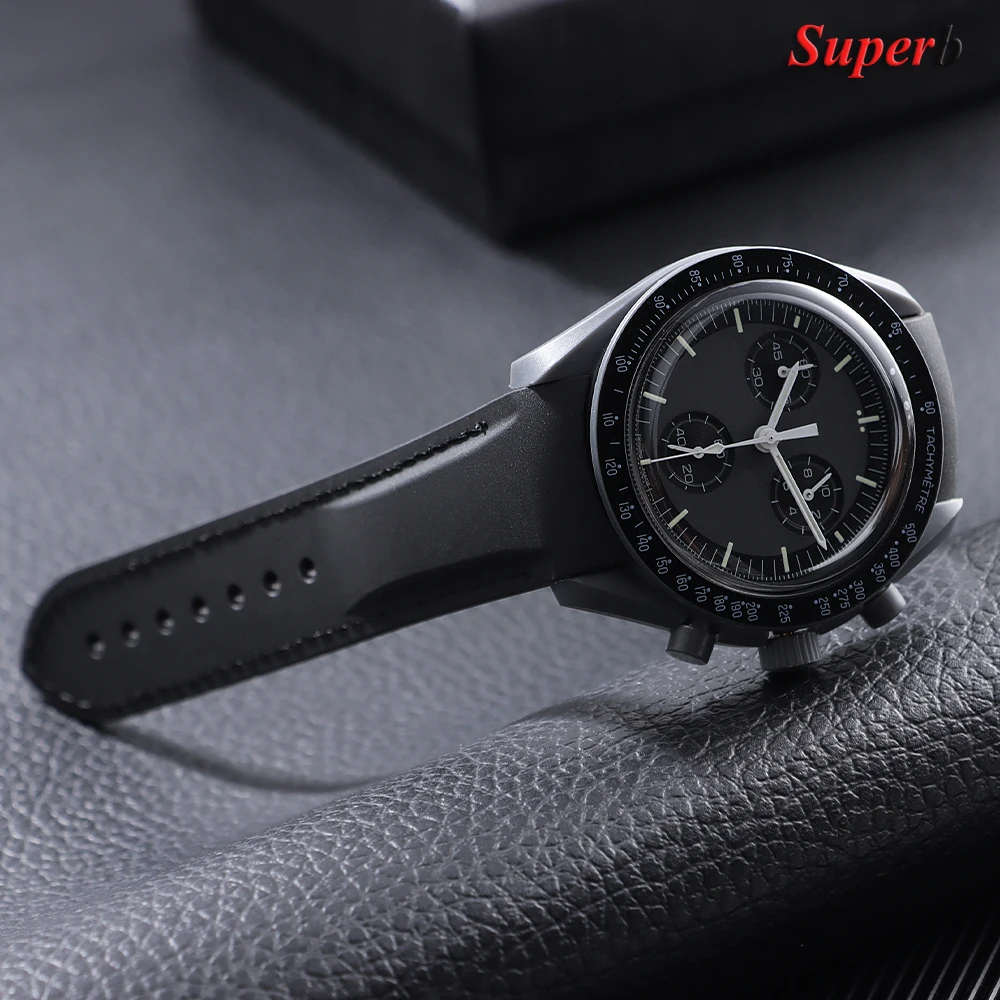 20 مللي متر 22 مللي متر منحني نهاية المطاط سيليكون حزام الساعات للرجال النساء مقاوم للماء الرياضة سوار حزام ل أوميغا ساماستر 300 حزام ساعة اليد