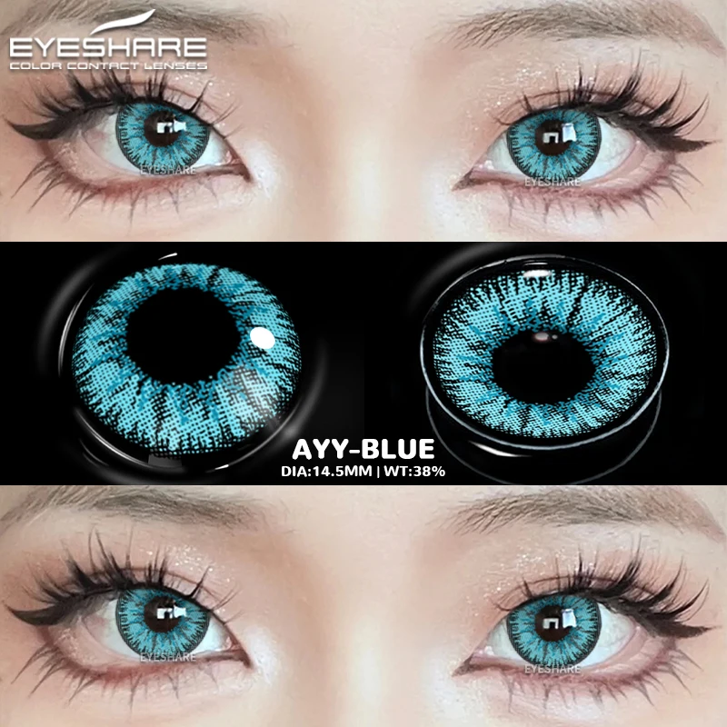 EYESHARE Cosplay Wit Gekleurde Contactlenzen 2 stks Crazy Red Contactlenzen Anime Zwarte Ooglenzen Halloween Schoonheid Make-up Lens