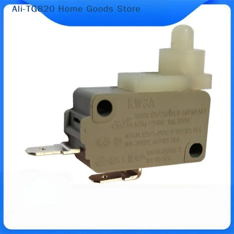 [TG820]KW3A Self-locking Micro Switch, 16A White Push Button Switch, Dedicated Button Switch For Washing Equipment