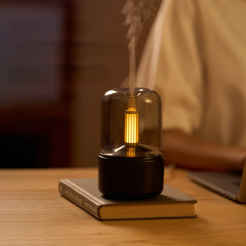 Neue Kerzenlicht-Aromatherapie-Maschine USB-Stecker in Desktop-Atmosphäre Kerzenlicht Mini Home Aroma therapie Luftbe feuchter