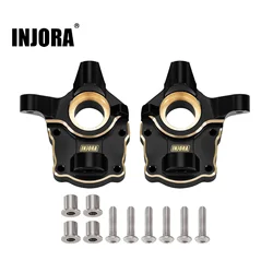 INJORA Black Coating Brass Steering Knuckle for 1/10 RC Crawler FMS FCX10 Upgrade