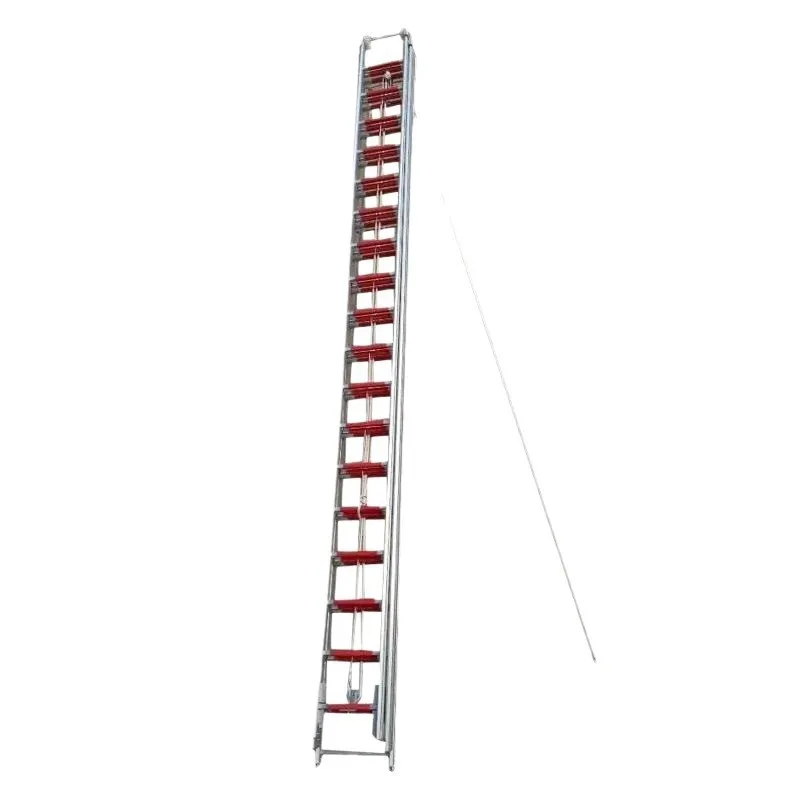 

Aluminum Alloy Fire Ladder Three-section Telescopic Aerial Work Rescue Ladder Is Lightweight