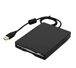 1.44M FDD Plastic Floppy Drive External Disk Office Computer Accessories Black USB Interface Home Durable Portable Plug and Play