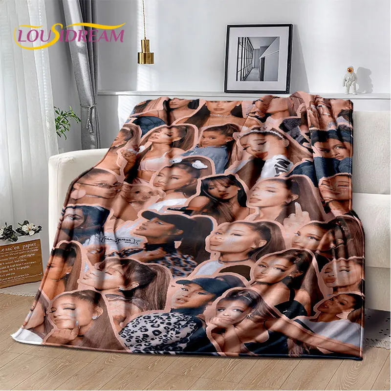 3D Popular Singer Ariana Grande Cat Ari Soft Plush Blanket,Flannel Blanket Throw Blanket for Living Room Bedroom Bed Sofa Picnic