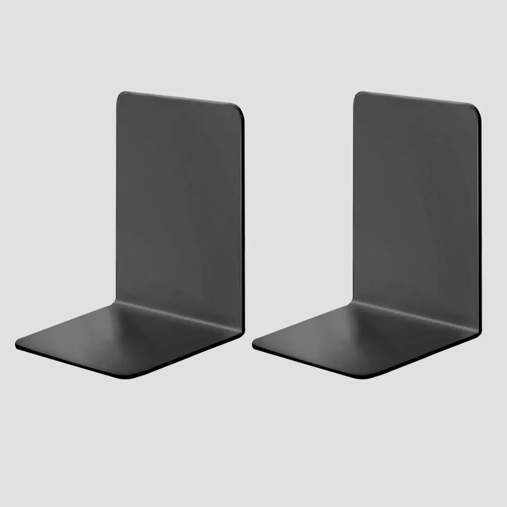 8-delige boekensteunen, doorzichtige boekensteunen voor planken, zware boekensteunen en desktop-organizer, boekenstopper voor boeken/films/cd