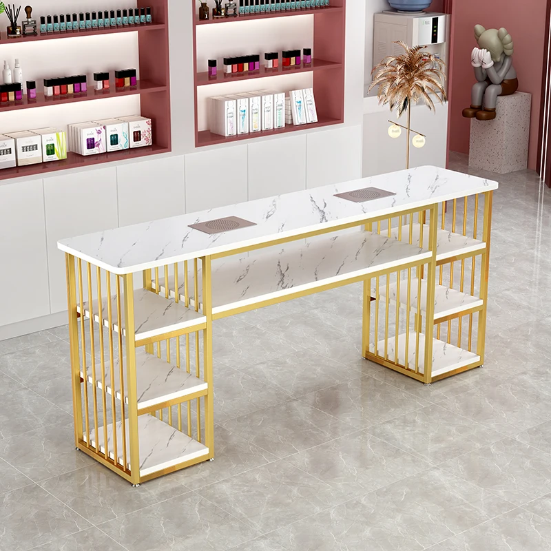 MESA De MANICURA para uñas, mesa De decoración profesional, muebles De salón, esquina, silla organizadora De maquillaje, tendencia 2024