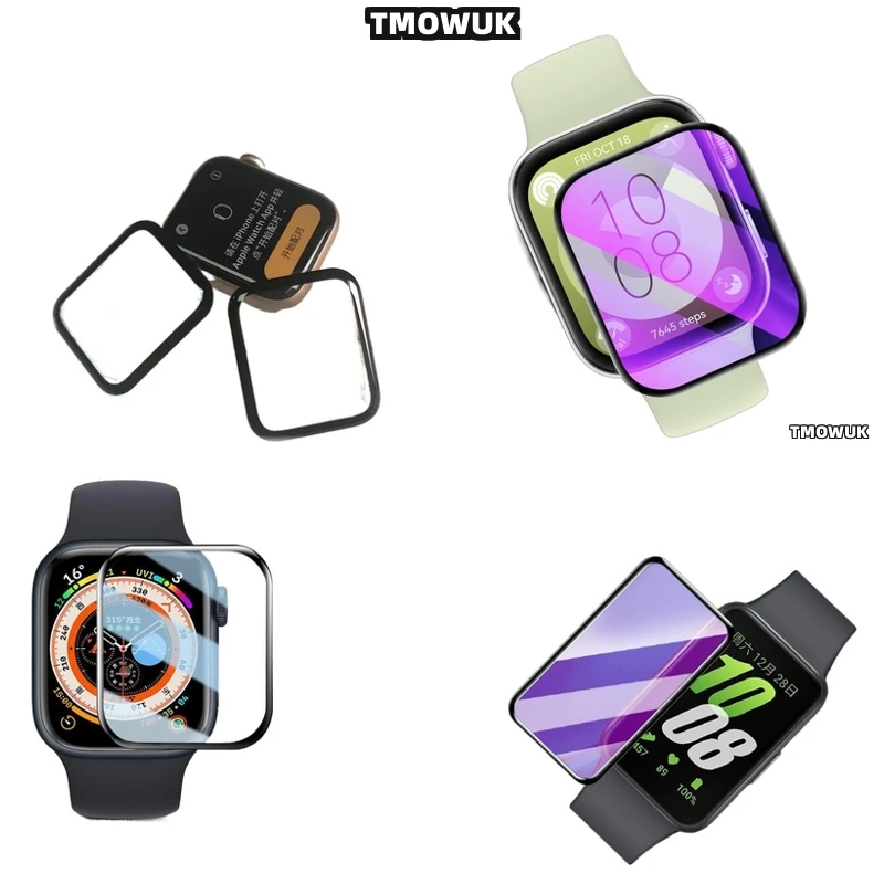 

For Garmin Vivoactive 5 6 Samsung Fit 2 3 Huawei Watch D FIT2 Redmi Watch5 Lite Screen Soft Flexible Protective Film Full Cover
