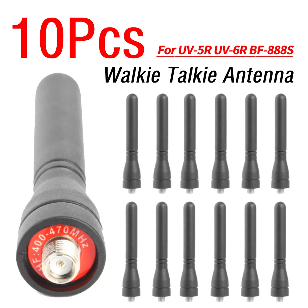 

10 шт. антенны SMA-F (гнездо), мягкие, для офиса, компьютера, для раций UV-5R, UV-6R, BF-888S, аксессуары для антенн раций