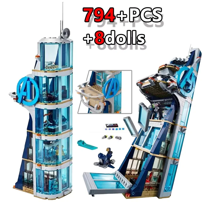 avengers-tower-model-assembled-building-blocks-educational-starks-city-tower-children's-toys-birthday-christmas-gift
