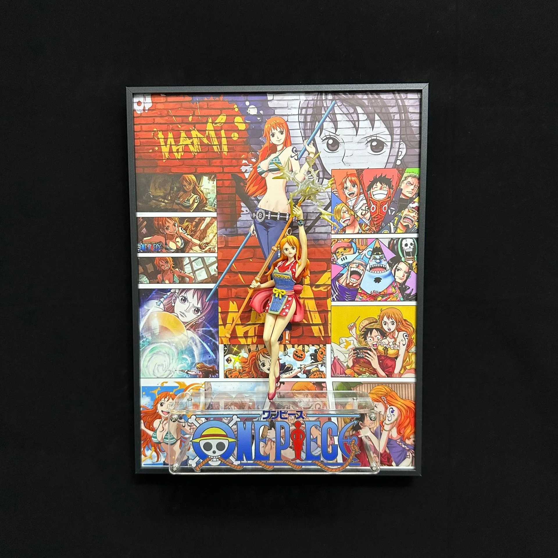

New Come 40*30CM 3D One Pieces Nami Аниме Рисунок Художественный Плакат Живопись Настенное Искусство Ретро Плакаты Декоративные Картины Для Дома Подарки