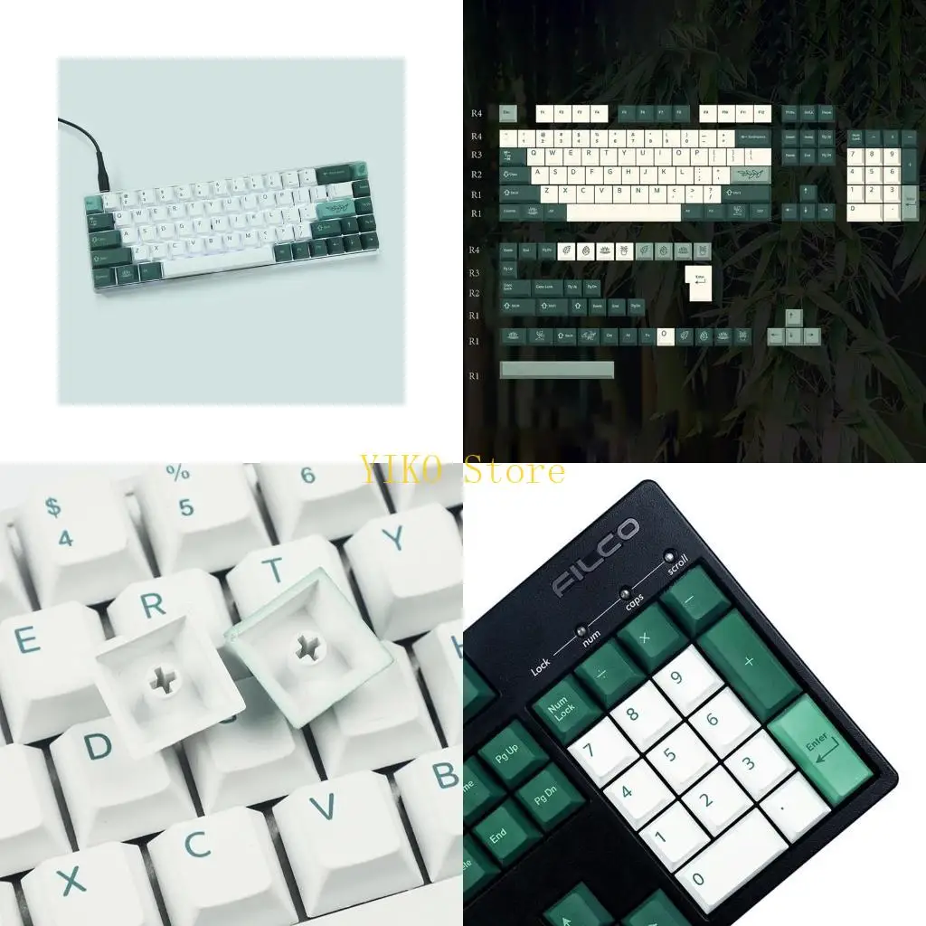 

K32C 144 клавиши ботанический сад колпачки Cherry MX PBT Keycap Dye Subb для набора клавишных колпачков для стильный