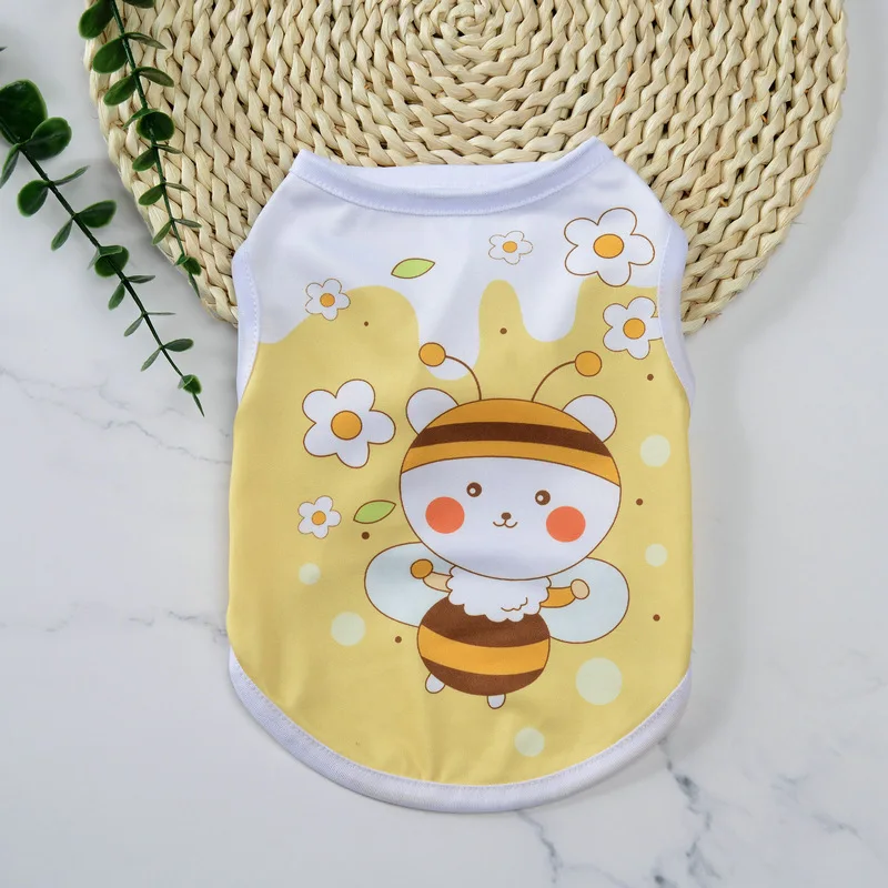 

Pet Dog Clothes Puppy Vest T-shirt Shirt Cute Spring Pet Skirt Dress Roupas para caes Bottoming Shirt Dog Costume Puppy Clothes