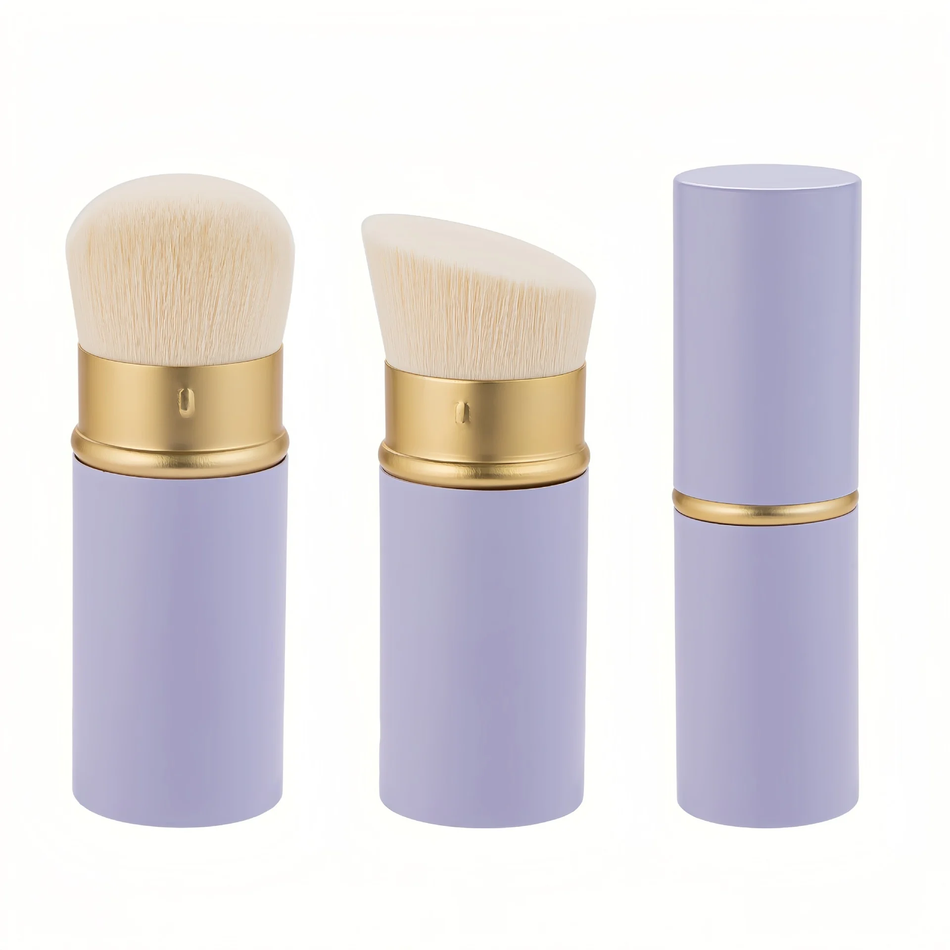 수납형 텔레스코픽 메이크업 브러시 세트 휴대용 파운데이션 파우더 다기능 여행용 브러시 여성용 선물 화장대 크리스마스