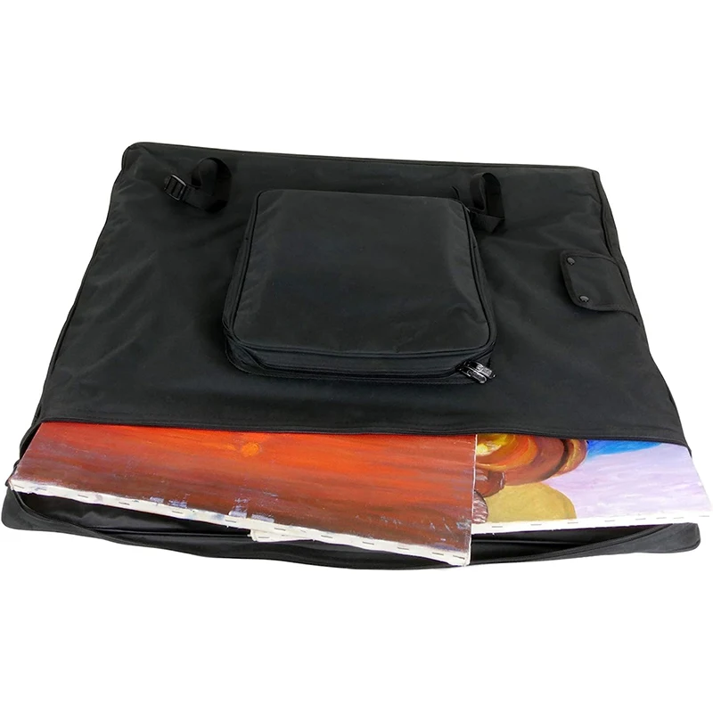 Multi-functional Artist T-Square Sleeve Brush Holder Tote Bag Polyester Art Portfolio Carrying Case Drawing Board Bag