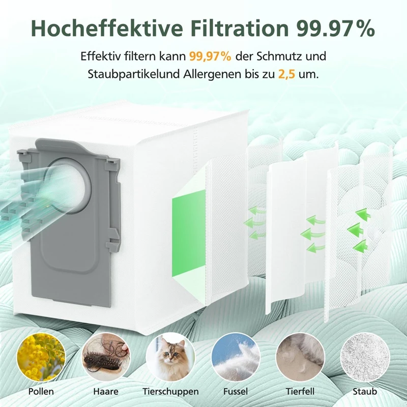 AC39-ملحقات للمكنسة الكهربائية Roborock Qrevo Master/Qrevo Slim Rbot، فرشاة الأسطوانة، مرشحات HEPA، أكياس الغبار، المناديل