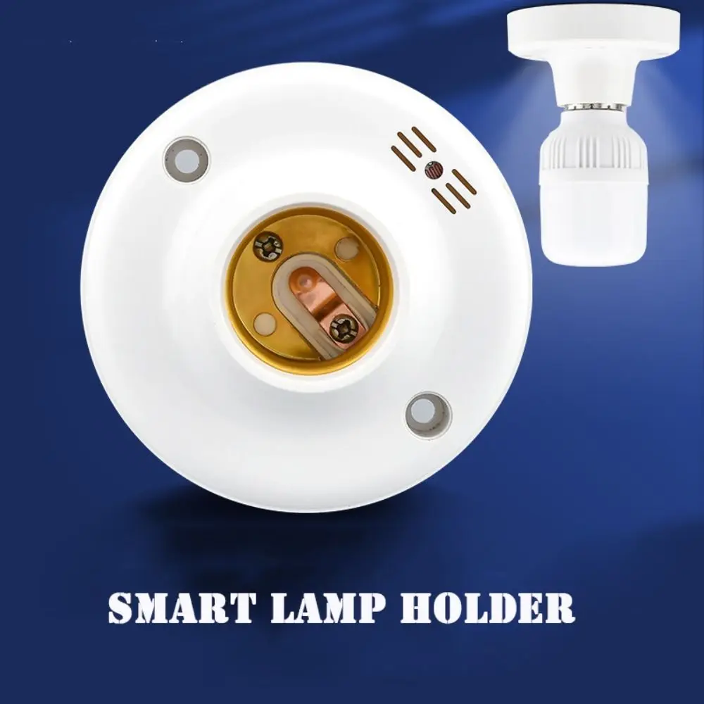 Wall Mount Sound Voice Control Induction Light Bulb Ceiling Lamp Base LED Bulb Socket E27 Lamp Holder