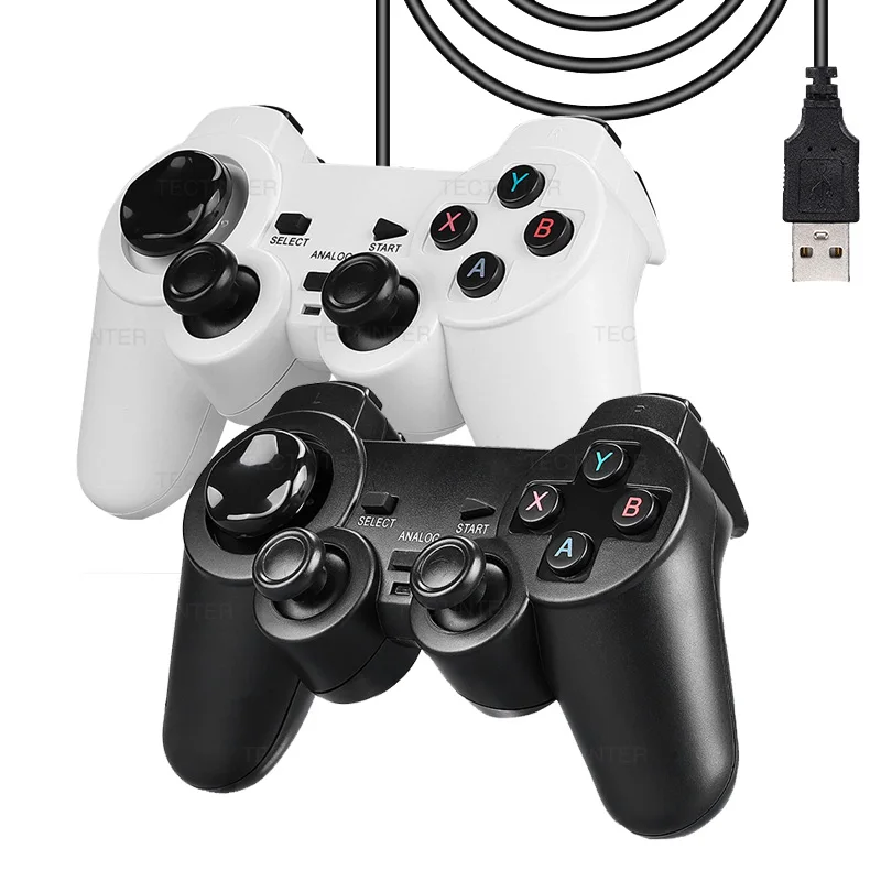 USB Wired Controller For Sony Playstation 3 Double Vibration Shock For PS3 Gamepad Joypad Joystick Controle For PC Game Console