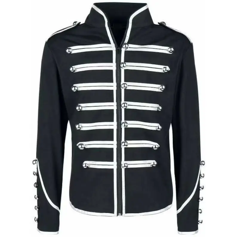 Btsukimi Men Steampunk Gothic Jacket Black 5