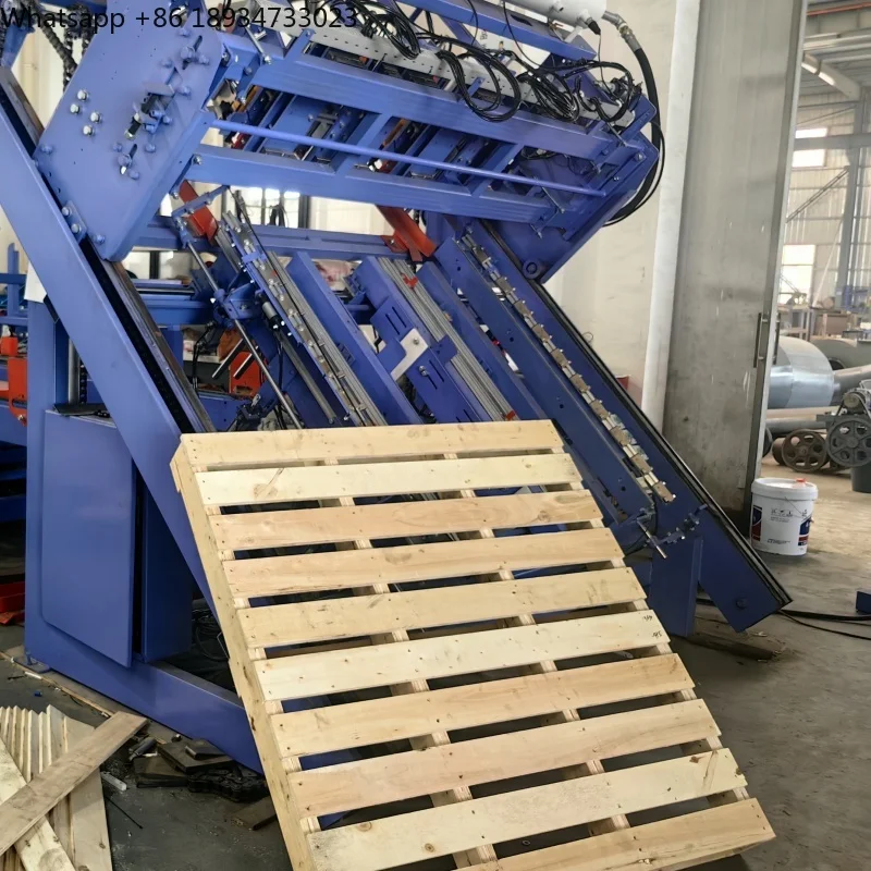 Industrial-Grade High-Speed Auto-Feed Pneumatic Pallet Nailing for Wooden Pallet Assembly Logistics Saw Wood Crusher Included