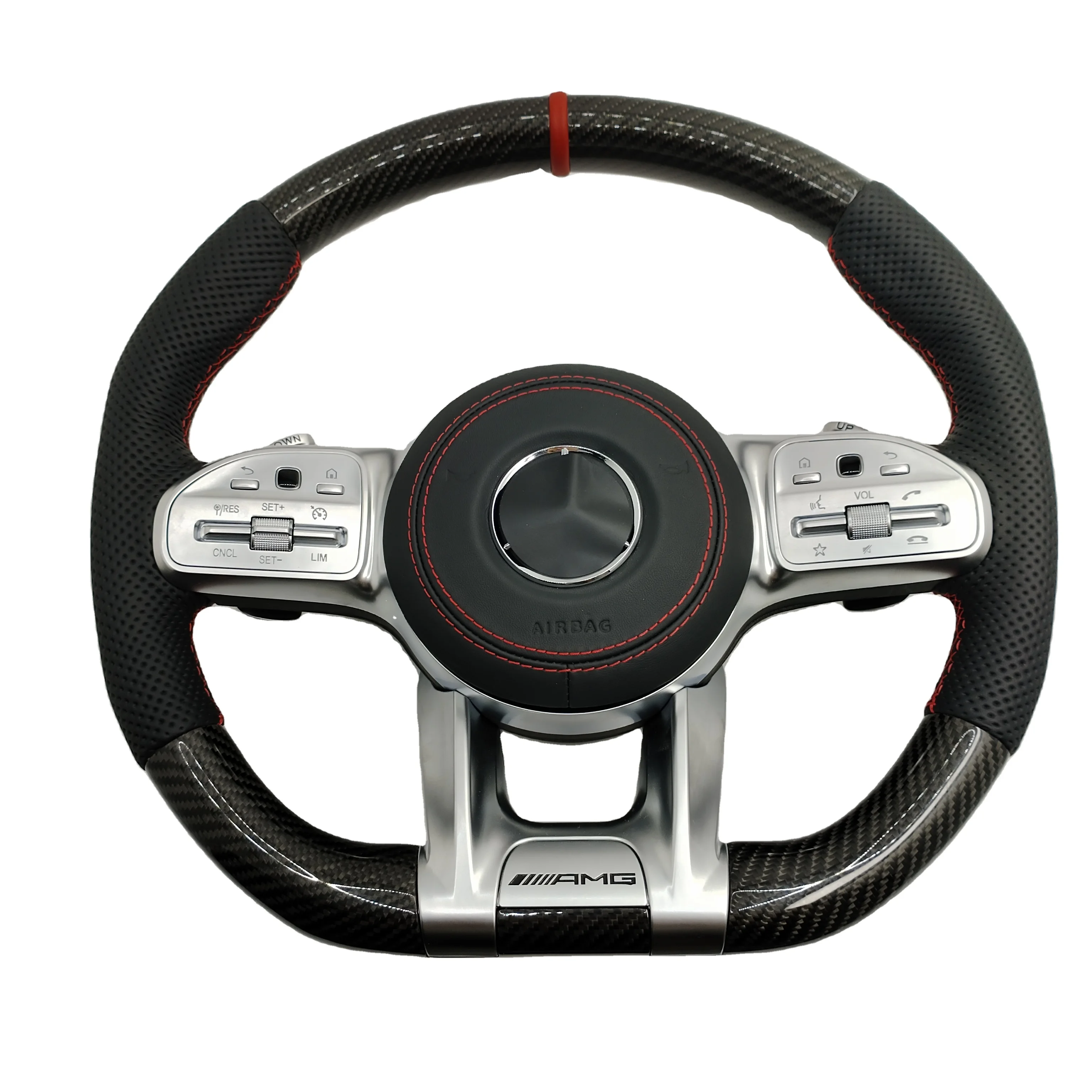 For Mercedes-benz E260 CLS350 SL350 GLA200 SLK350 steering wheel assembly carbon fiber