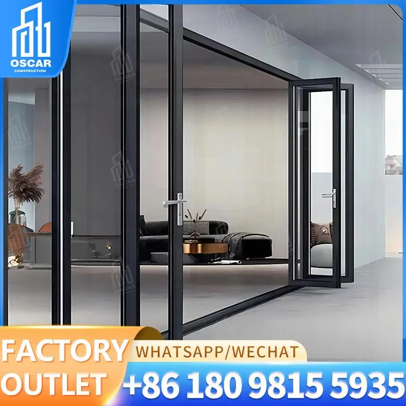 

Customizable EuropeanStyle Accordion Bifold Door for Office Spaces Factory Direct Sale Bifold Door