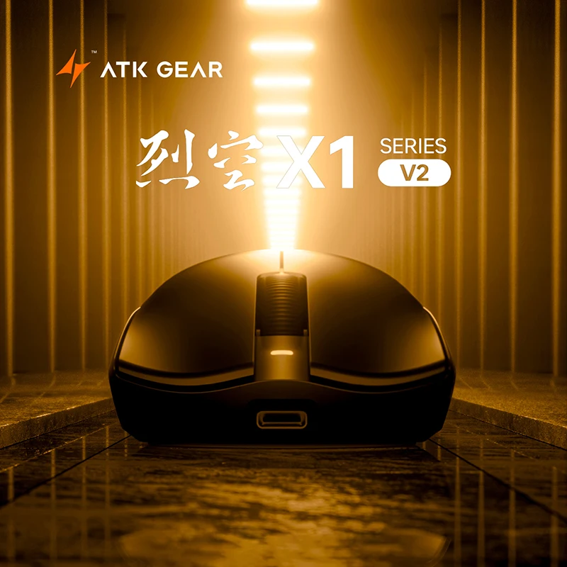 

ATK X1 V2 Ultimate 2,0 Беспроводная мышь Paw3950 Utrla 54 г Легкая 750 гиб 0,163 мс с низкой задержкой 650 минут Новые аксессуары для геймеров Подарки