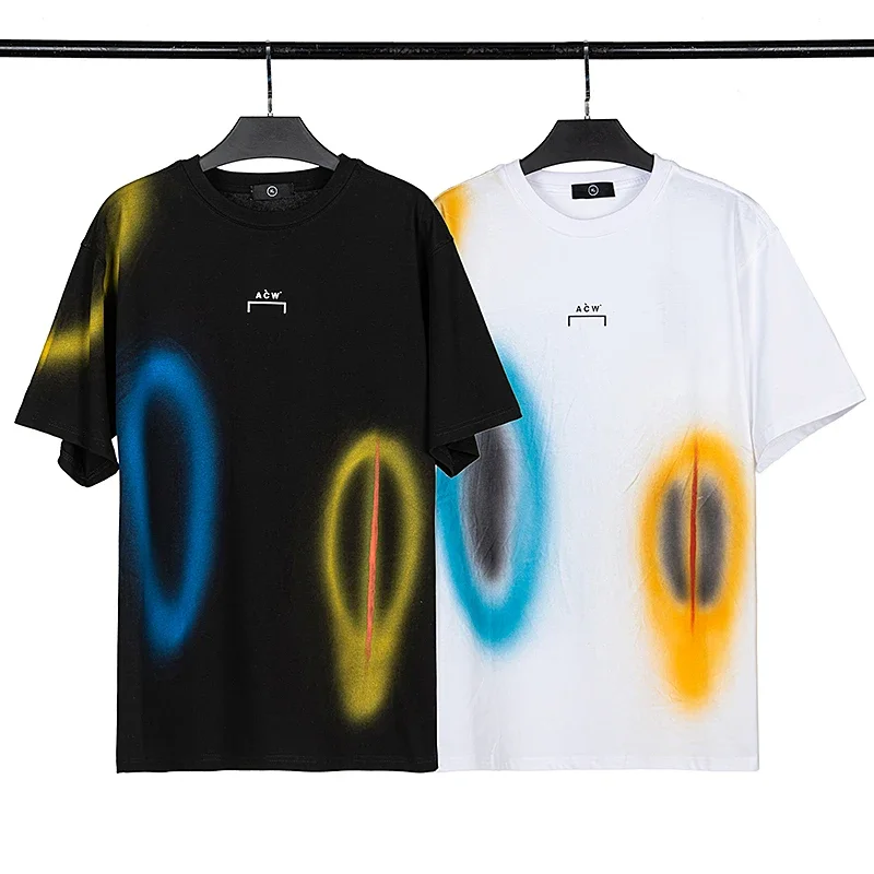 A-COLD-WALL* ACW Yellow Render Printing Cotton T Shirt Black White 2023 New High Quality Men Women O-Neck Oversize Short Sleeve