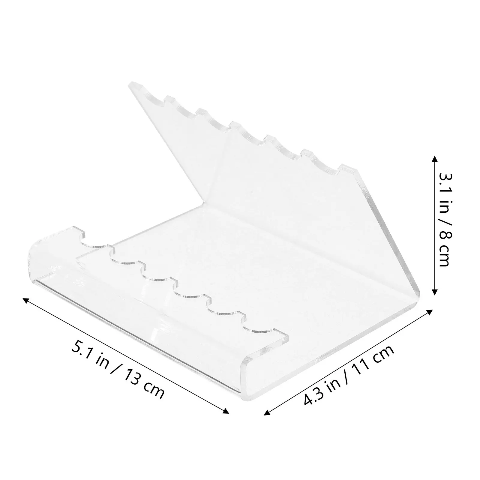 Acrylic Pen Rack Thick Stable Fountain Ballpoint Eyebrow Pencil Display Stand Organizer Storage Holder for Office Home