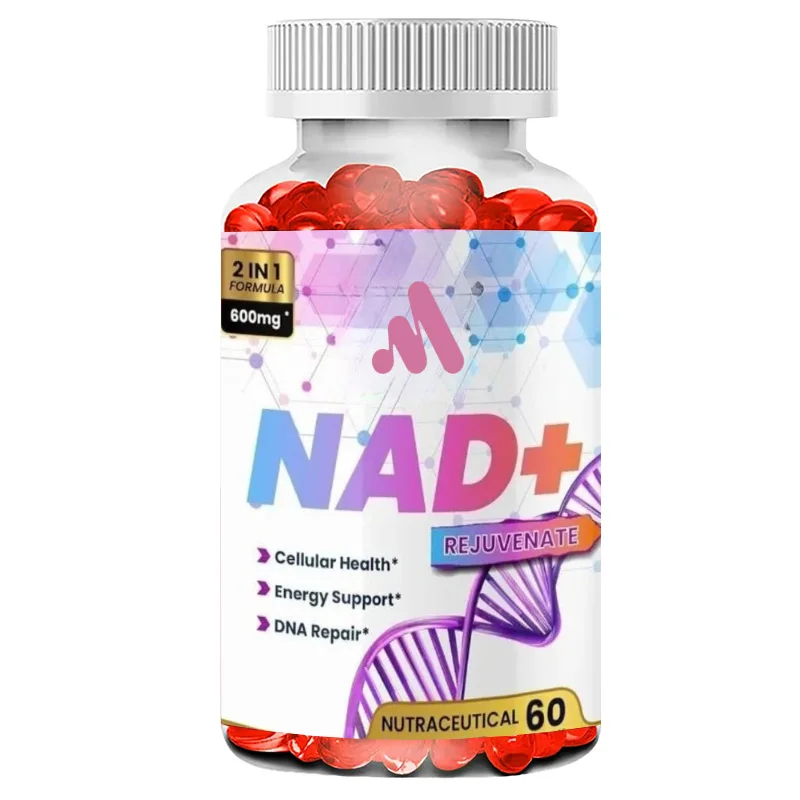 NAD+600mg Containing Resveratrol and Alpha Lipoic Acid -60 Capsules Vegan - Non GMO, Gluten Free, Plant-based Formula
