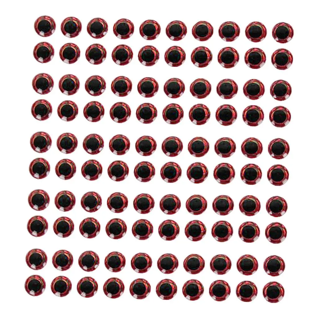 Artificial Fish Eye 3D Holographic Lure Eyes Sticker Plastic Crafts Accessory for Fishing Light Needle
