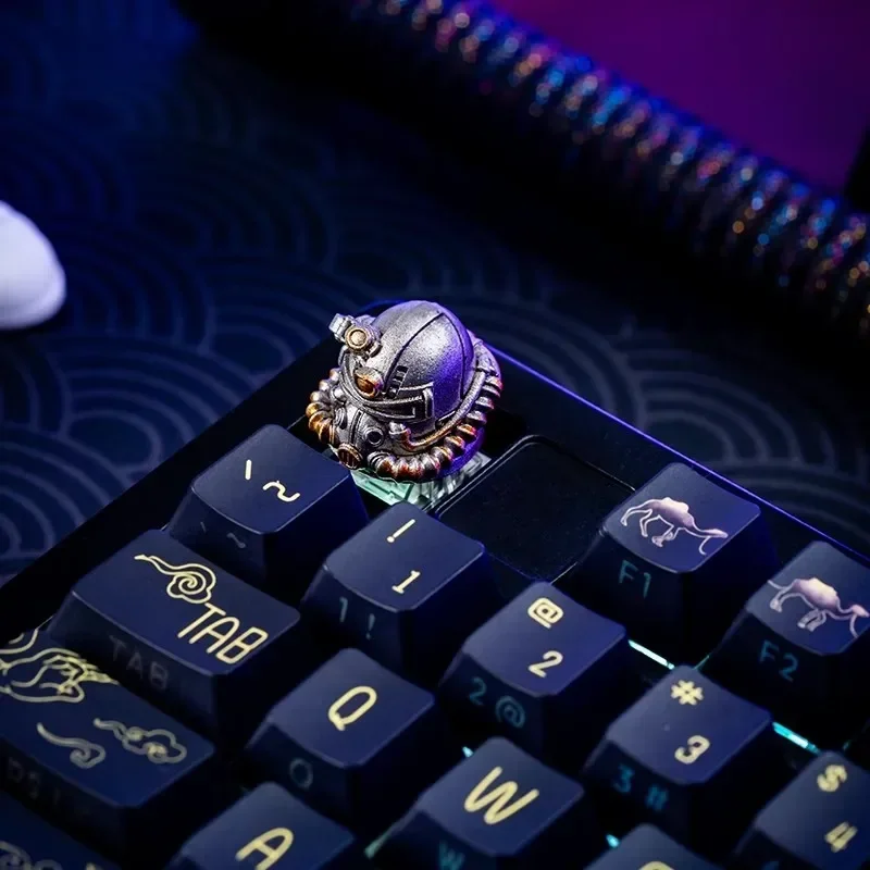 Resin Mechanical Keycap 3D Keycaps MX Switch Anime Powered Armor DIY Cool Mechanical Keyboard Esport Accessories Gamer Boys Gift