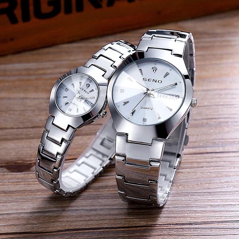 UTHAI H162 Men\'s Watch Brand High Quality Tungsten Steel Calendar Waterproof Clock Couple Women\'s Fashion Quartz Wristwatch Gift