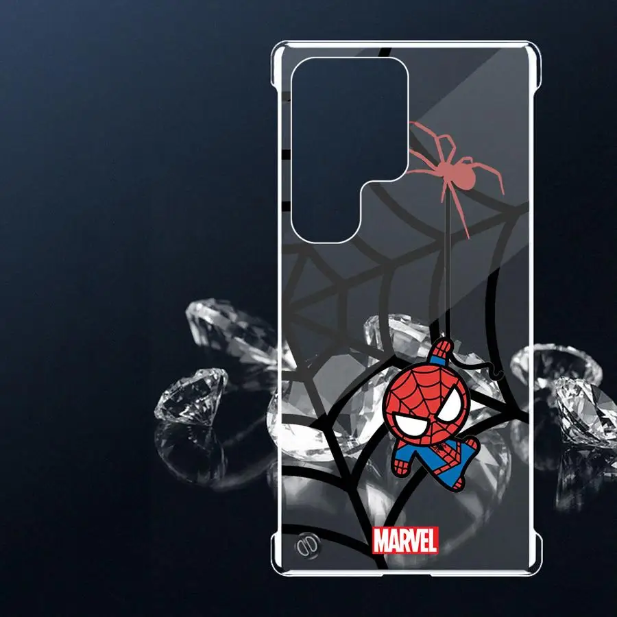 Marvel Sipider Man Case for Samsung Galaxy S23 S24 Ultra S23 FE S22 Plus S20 FE S21 S22 Transparent Clear Phone Cover