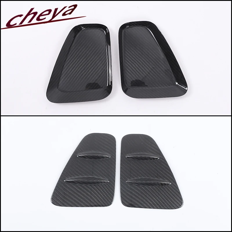 

x2 Real Carbon Fiber Rear Tail Light Cover Decorative Sticker for Fiat/Abarth 500 595 695 2016+ Car Exterior Accessories