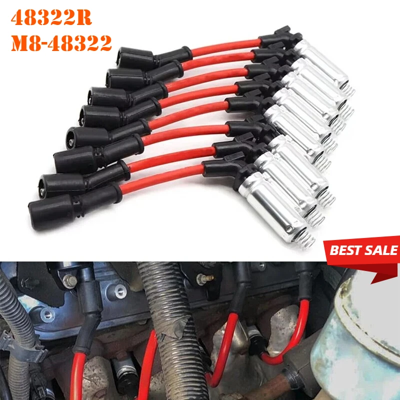 

48322R M8-48322 48322 7831 8X4832 Комплект проводов для свечей зажигания Performance для CHEVY GMC LS1 VORTEC 4.8 5.3 6.0L