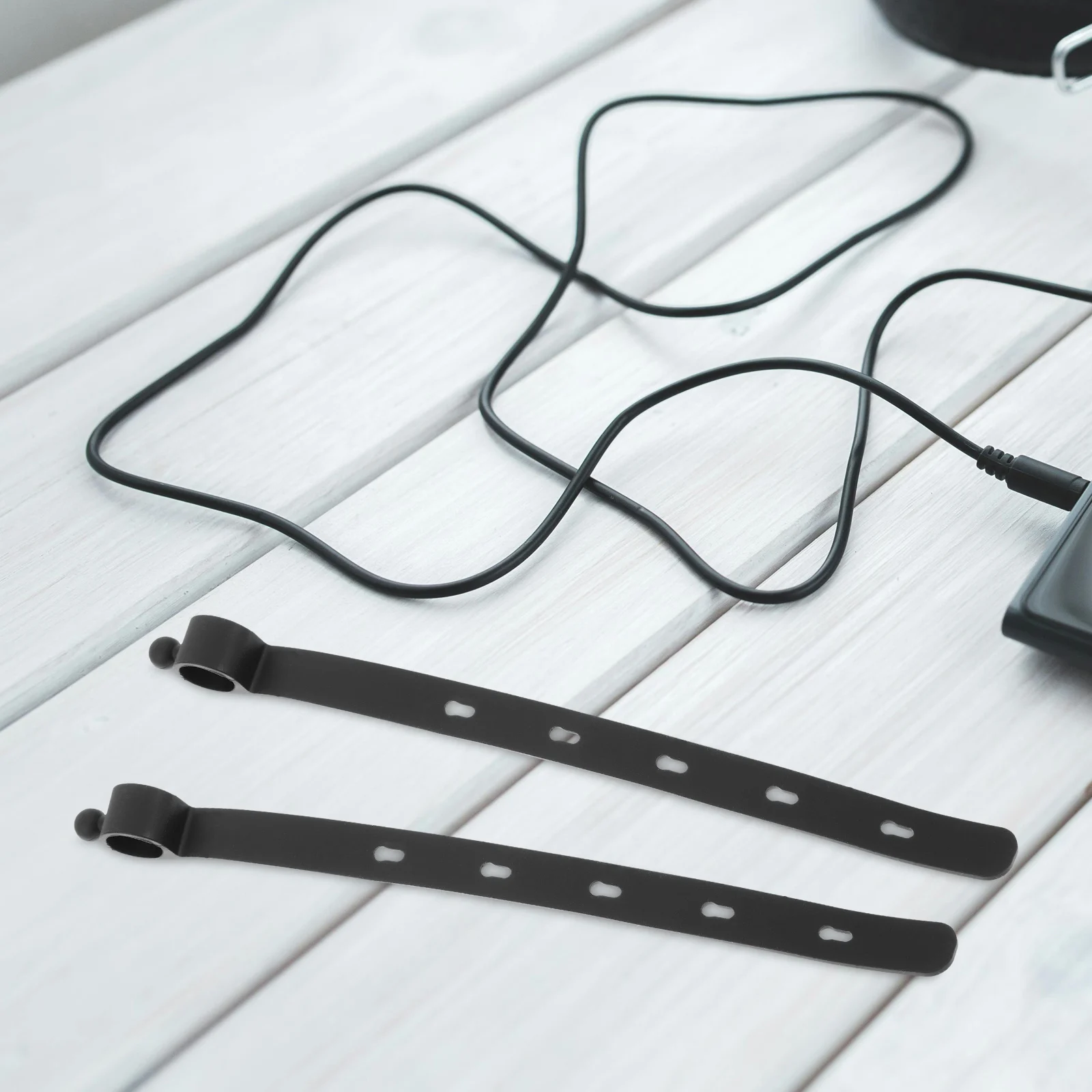 

10pcs Silicone Cable Ties Reusable Wire Organizers Cord Keepers Desk Organizer Magnetic Zip Ties Durability Practical