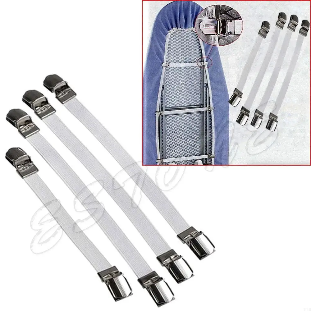 

50LB 4 Metal Bed Sheet Fasteners Clip Grippers Mattress Strong Elastic Holder New