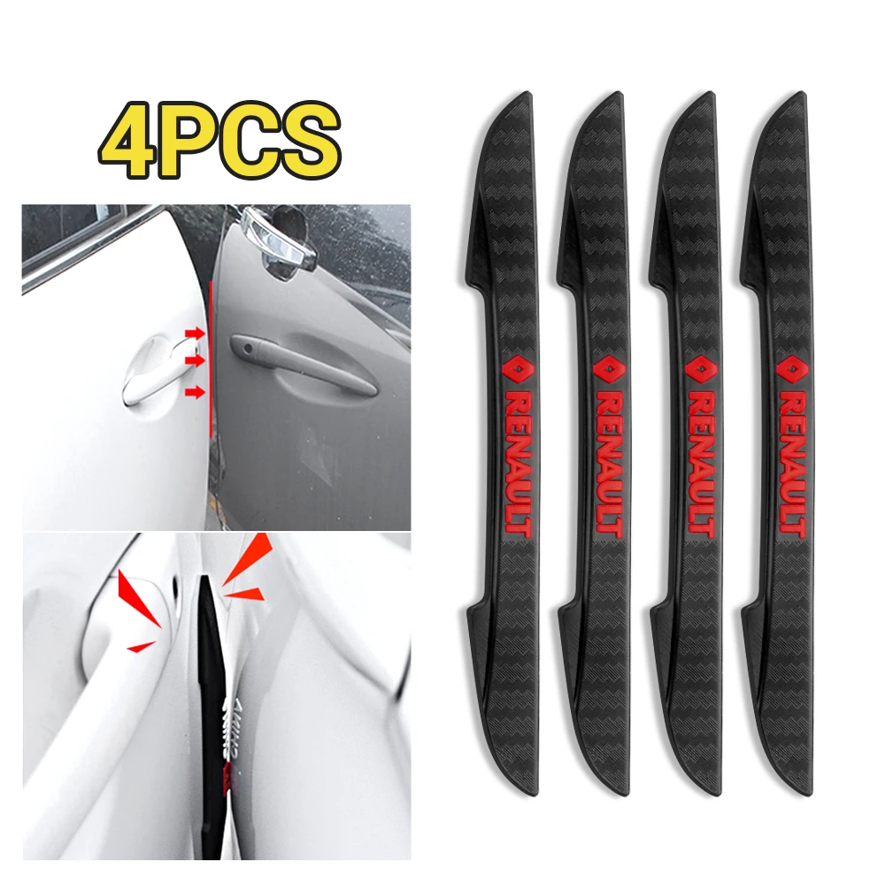Accesorios para coche, pegatina protectora anticolisión para puerta de coche, para Renault Megane 2 3 Clio 4 Captur Radio Logan Duster Laguna