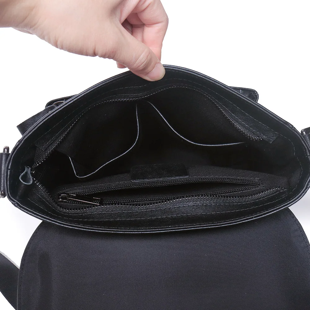 Men's Genuine Leather Shoulder Bag Crossbody Bag Casual Small Bag Cowhide Veg Tanned Bag