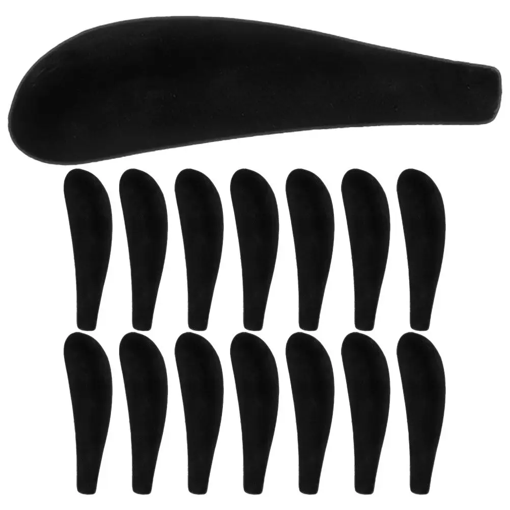 16 Pcs Wide Shoulder Flocking Hanger Pads For Non-Skid Clothes Hanger Shoulder Pad Clothing Forms Coat Pads Hangers Accessories