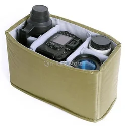 Thick Waterproof Camera Backpack Padded Protect Liner Bag Insert Partition Case Dividers Fit 1 DSLR 4 Lens Canon Nikon Sony